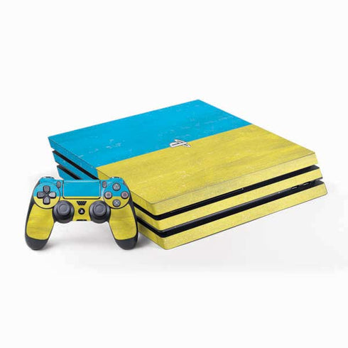 Ukraine Flag Distressed PlayStation PS4 Skins